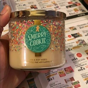 Merry cookie candle